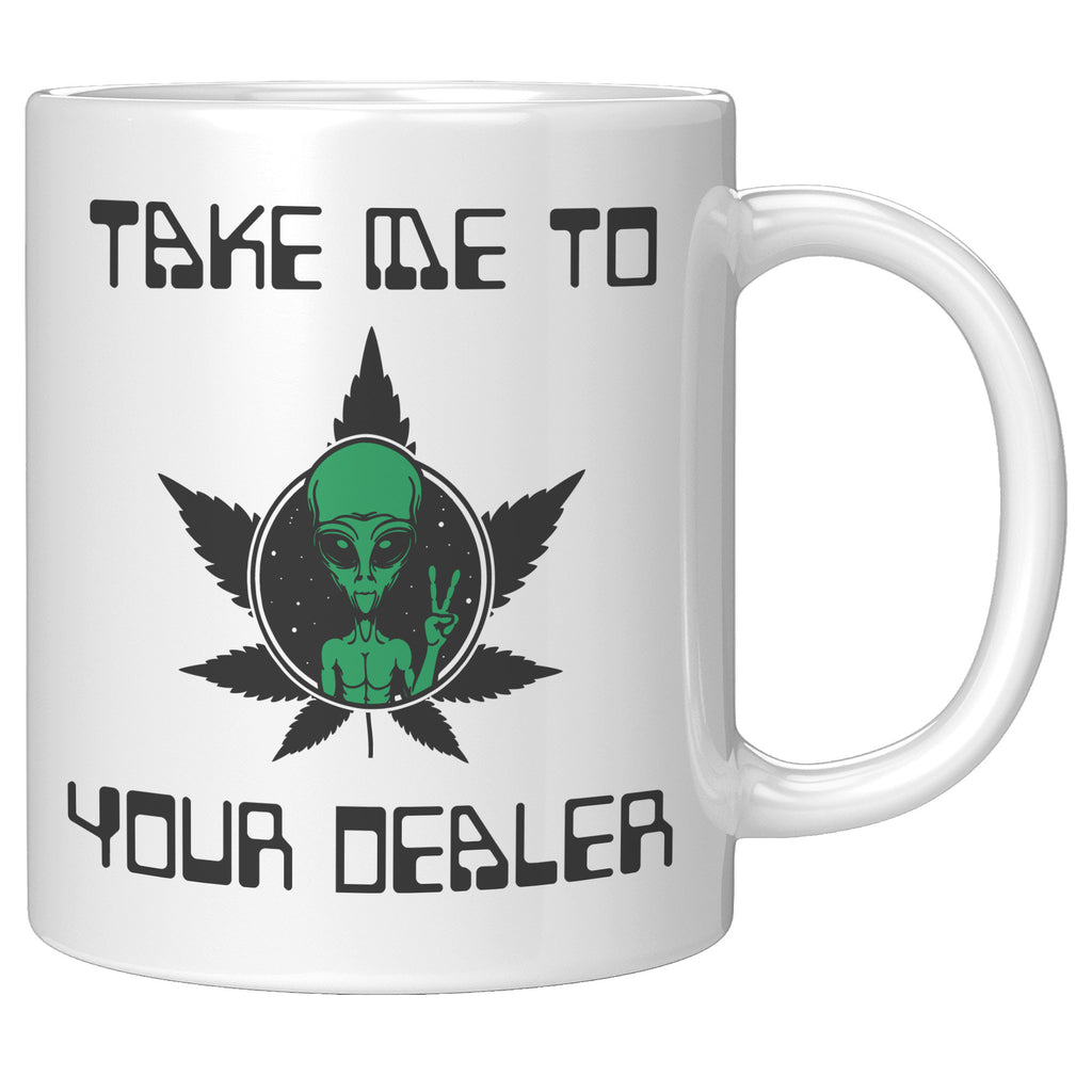 Take Me To Your Dealer Alien Mug