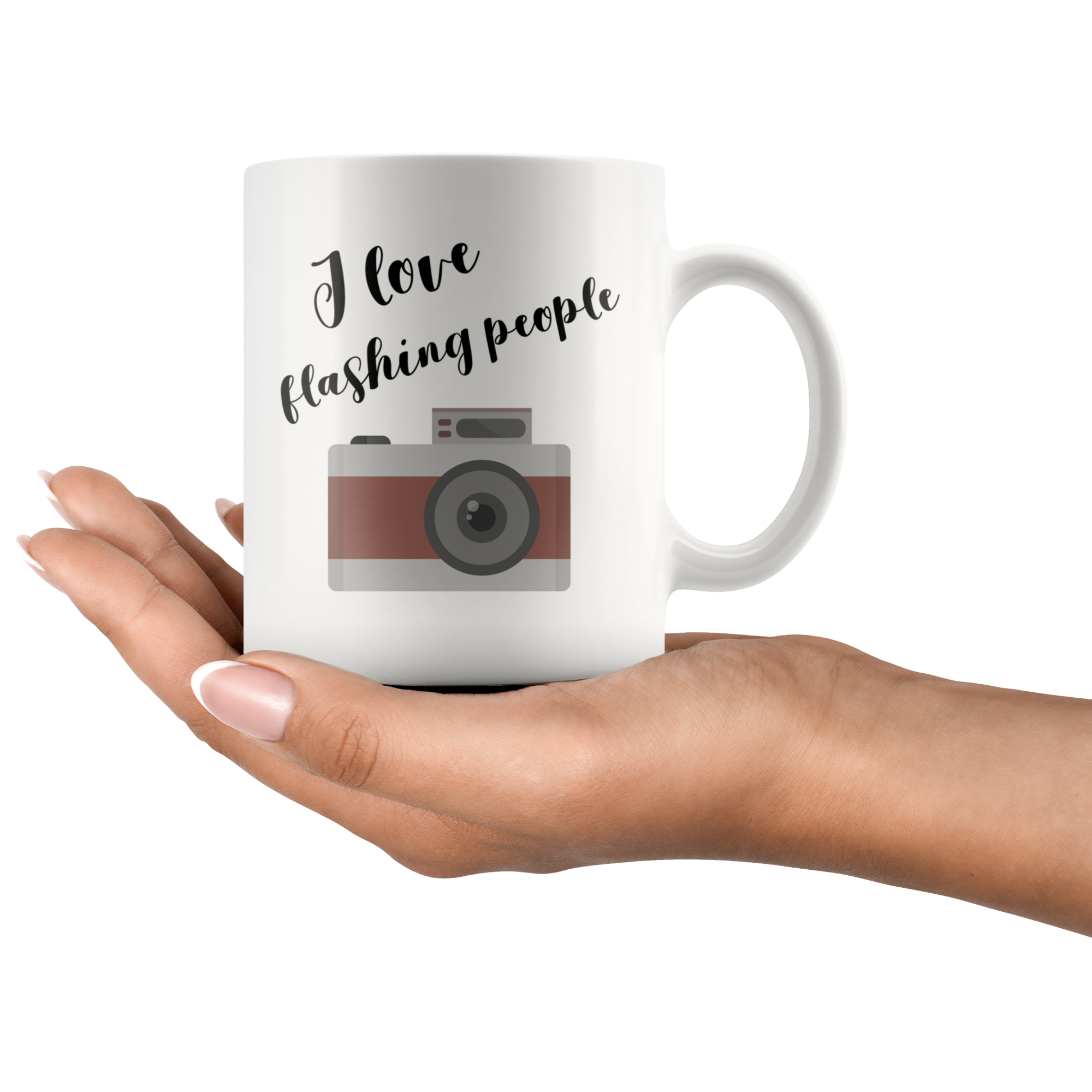I Love Flashing People White Mug - 11 oz