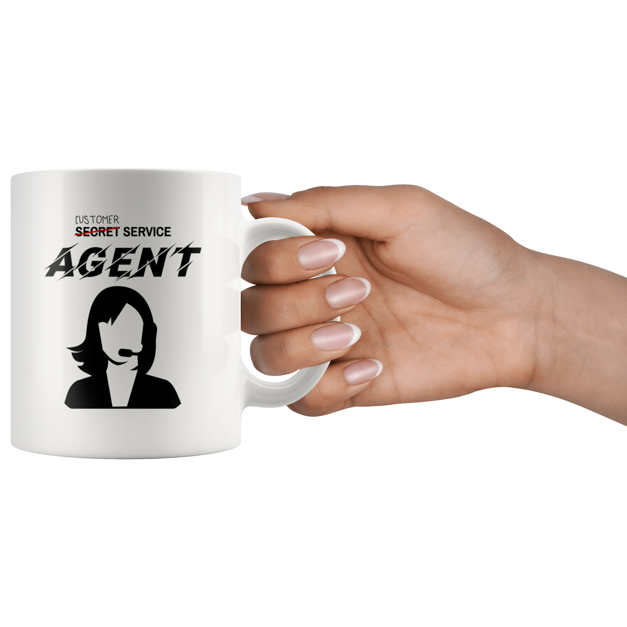 Customer Service Agent White Mug - 11 oz