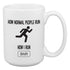 Funny mug that shows how a gamer runs