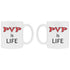 Funny gaming mug that says pvp is life