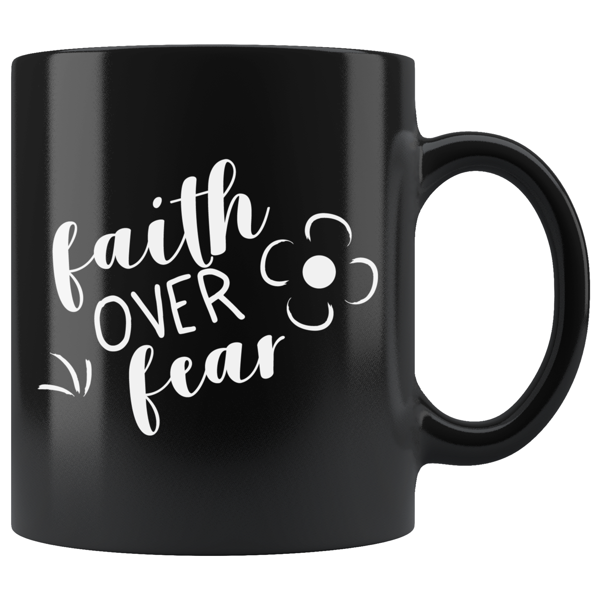 Faith Over Fear Black - 11 oz