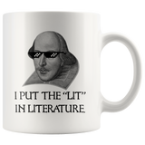 Put the Lit in Literature White Mug - 11 oz