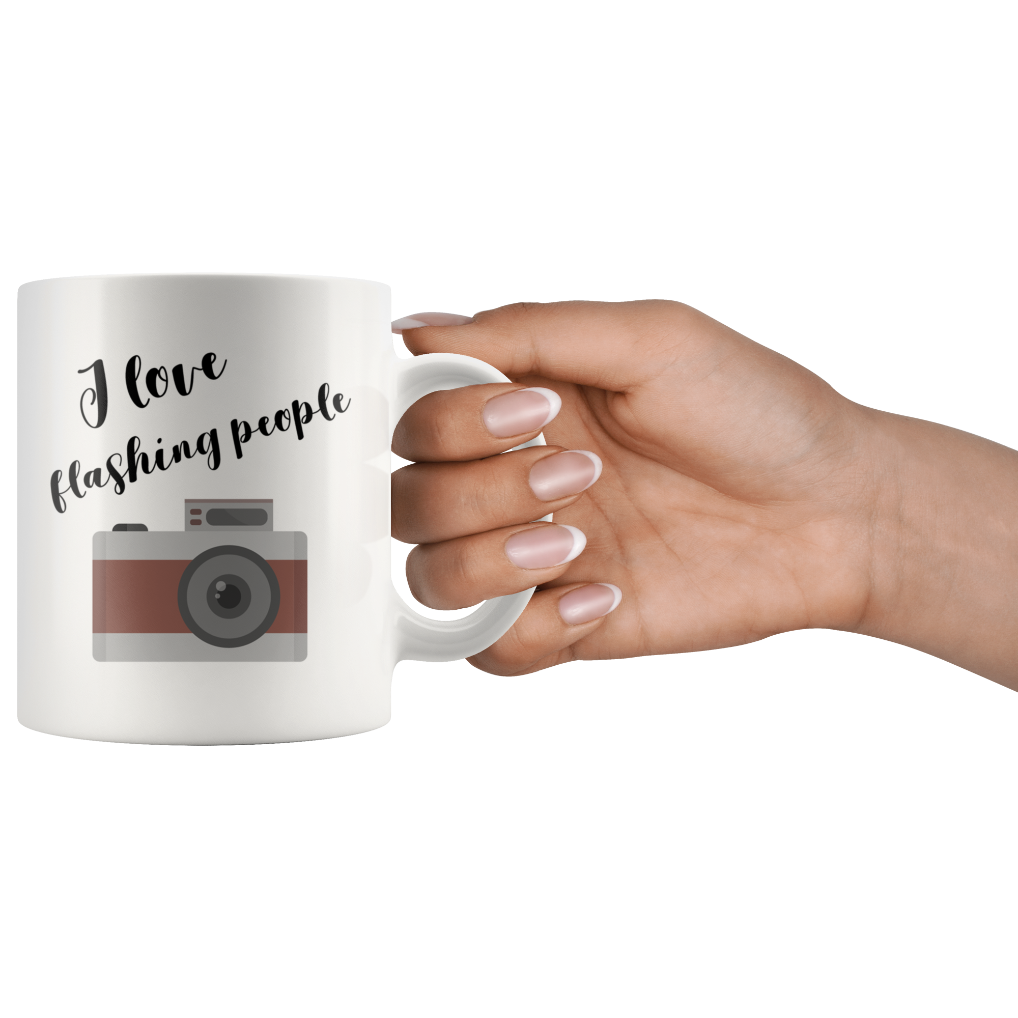 I Love Flashing People White Mug - 11 oz