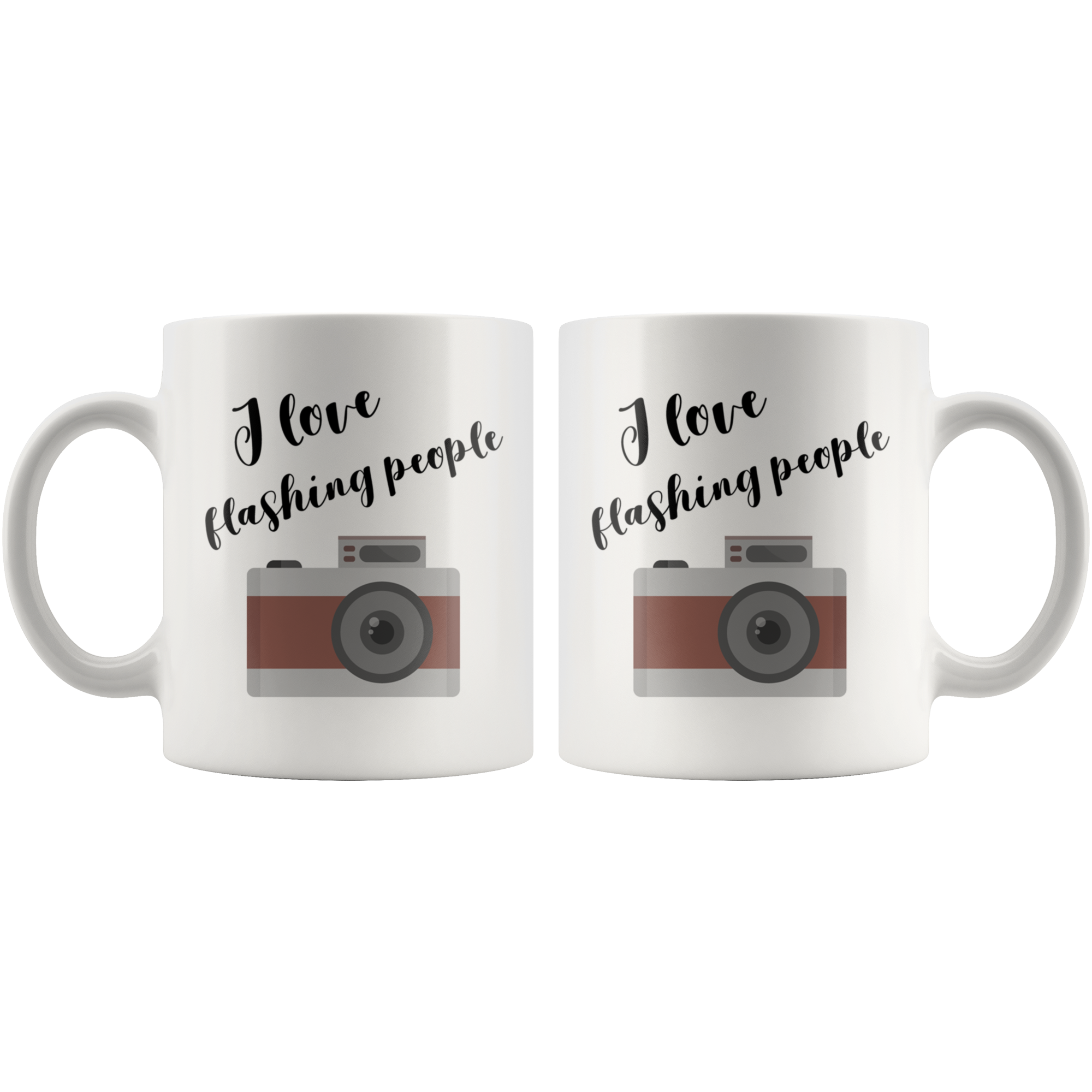I Love Flashing People White Mug - 11 oz