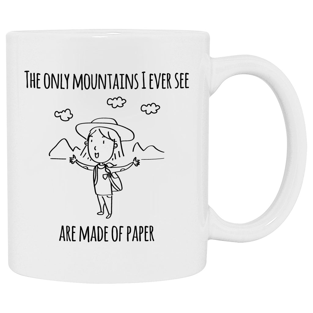 Mountains Of Paper White Mug - 11 oz