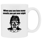 Email Overload White Mug - 11 oz